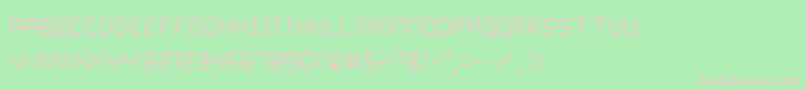 DalilaLight Font – Pink Fonts on Green Background