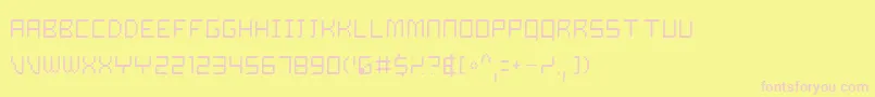 DalilaLight Font – Pink Fonts on Yellow Background