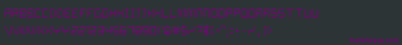フォントDalilaLight – 黒い背景に紫のフォント