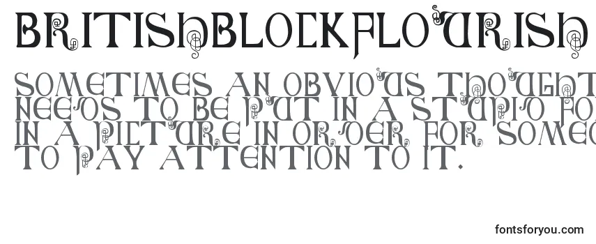 Обзор шрифта Britishblockflourish