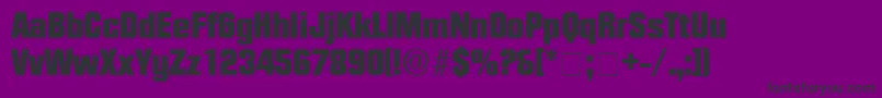 ConexDisplaySsi Font – Black Fonts on Purple Background