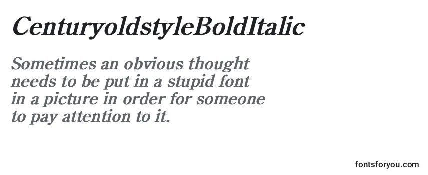 Шрифт CenturyoldstyleBoldItalic