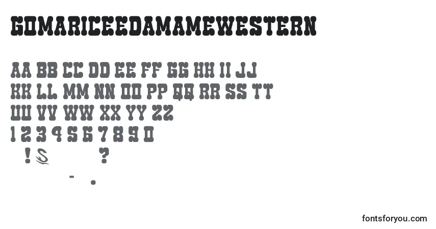 GomariceEdamameWestern Font – alphabet, numbers, special characters