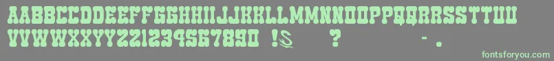 GomariceEdamameWestern Font – Green Fonts on Gray Background