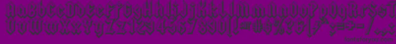Squealer ffy Font – Black Fonts on Purple Background