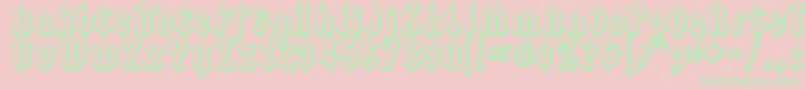 Squealer ffy Font – Green Fonts on Pink Background