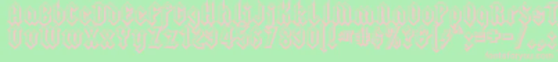 Squealer ffy Font – Pink Fonts on Green Background