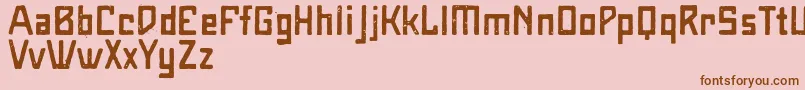 MaiersNr8Halbfett Font – Brown Fonts on Pink Background