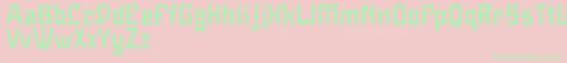 MaiersNr8Halbfett Font – Green Fonts on Pink Background