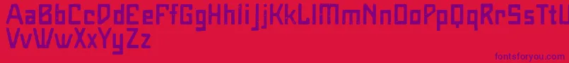 MaiersNr8Halbfett Font – Purple Fonts on Red Background