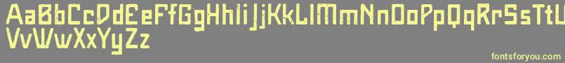 MaiersNr8Halbfett Font – Yellow Fonts on Gray Background