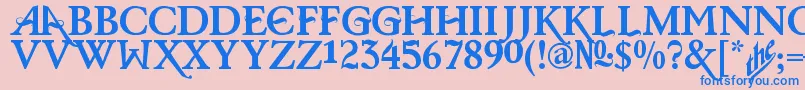 More about BarisCerin Font BarisCerin Font – Blue Fonts on Pink Background