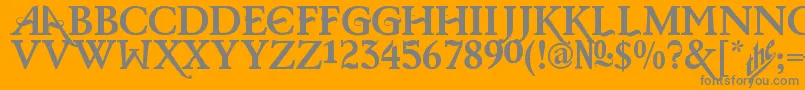 More about BarisCerin Font BarisCerin Font – Gray Fonts on Orange Background