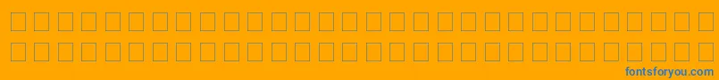 MagnaVeritas Font – Blue Fonts on Orange Background