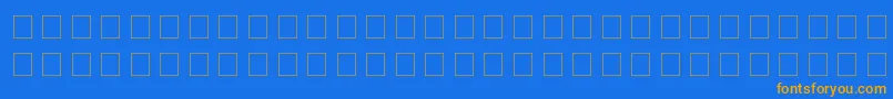 MagnaVeritas Font – Orange Fonts on Blue Background