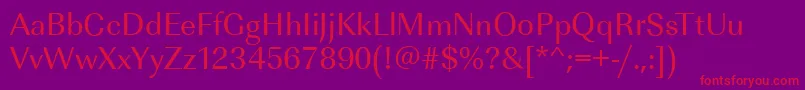 ImperialstdRegular Font – Red Fonts on Purple Background