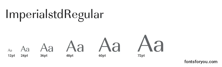 ImperialstdRegular Font Sizes
