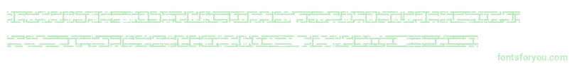 EntangledLayerBBrk-Schriftart – Grüne Schriften