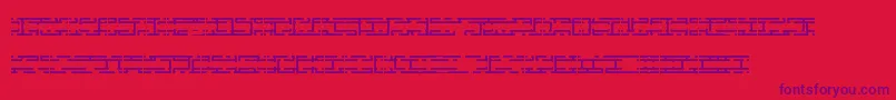 EntangledLayerBBrk Font – Purple Fonts on Red Background