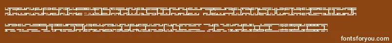 EntangledLayerBBrk Font – White Fonts on Brown Background