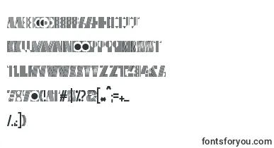 Cryptographic font – retro Fonts