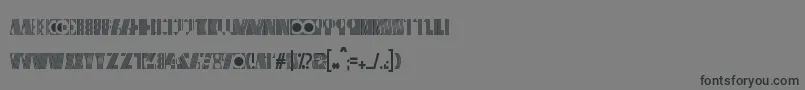 Cryptographic Font – Black Fonts on Gray Background