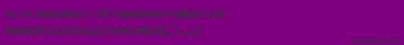 Cryptographic Font – Black Fonts on Purple Background