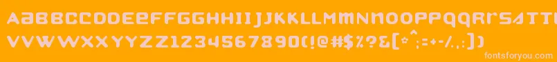 Strobo ffy Font – Pink Fonts on Orange Background