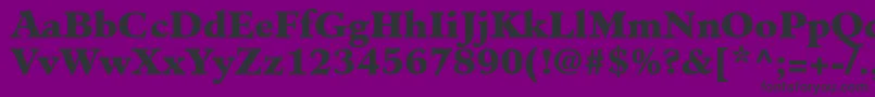 ClericBlackSsiBlack Font – Black Fonts on Purple Background