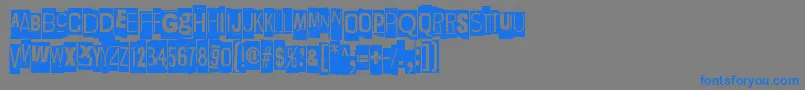 LievidenceNega Font – Blue Fonts on Gray Background