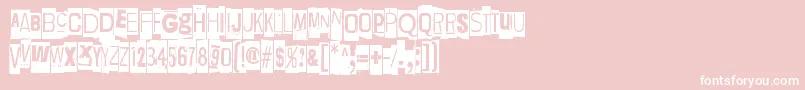 LievidenceNega Font – White Fonts on Pink Background