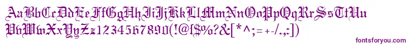 MeriageDb Font – Purple Fonts on White Background