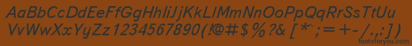 Txbi Font – Black Fonts on Brown Background