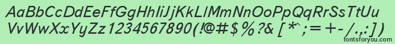 Txbi Font – Black Fonts on Green Background