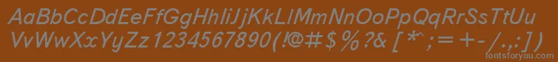 Txbi Font – Gray Fonts on Brown Background