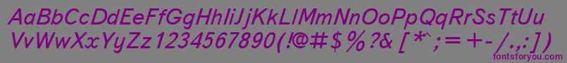 Txbi Font – Purple Fonts on Gray Background