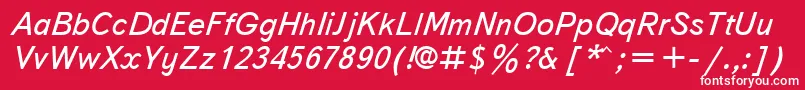 Txbi Font – White Fonts on Red Background