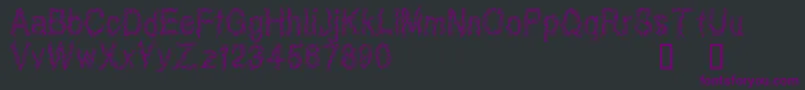 CfribbonRegular Font – Purple Fonts on Black Background