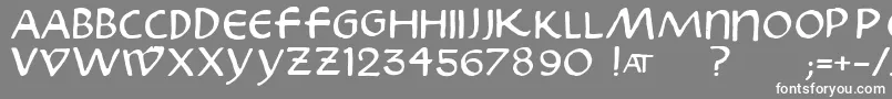 フォントSkribus – 灰色の背景に白い文字