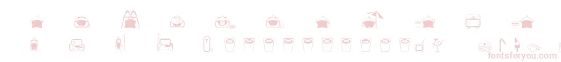 Slimfast-Schriftart – Rosa Schriften