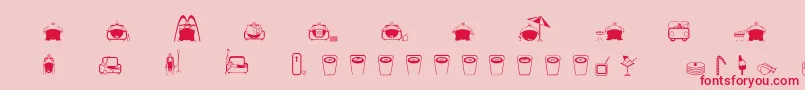 Slimfast Font – Red Fonts on Pink Background