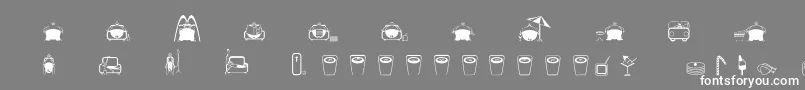 Slimfast Font – White Fonts on Gray Background