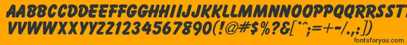 BallemiExtraBold Font – Black Fonts on Orange Background