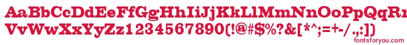 フォントChesterfieldcondensedRegular – 白い背景に赤い文字