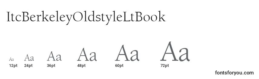 Размеры шрифта ItcBerkeleyOldstyleLtBook