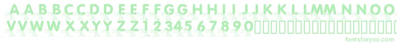 LmsPiggletsPrize-Schriftart – Grüne Schriften