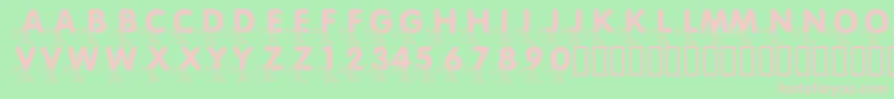 LmsPiggletsPrize Font – Pink Fonts on Green Background