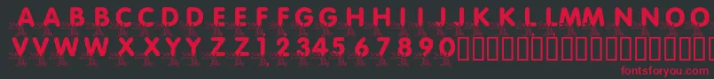 LmsPiggletsPrize Font – Red Fonts on Black Background