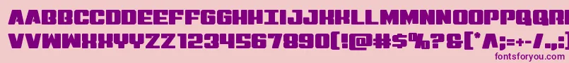 Шрифт Virginhybridstraight – фиолетовые шрифты на розовом фоне