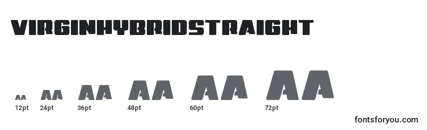 Размеры шрифта Virginhybridstraight